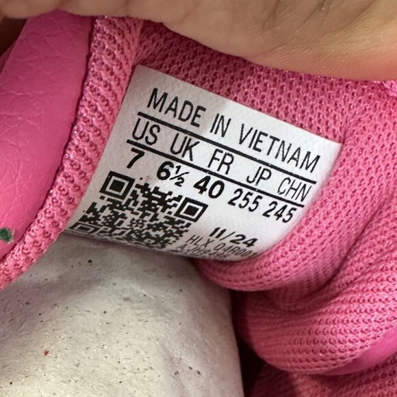 Adidas VL Court Bold Youth size 7/Women size 8.5 Pink White Platform Shoes - Picture 8 of 8